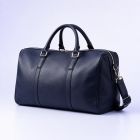 Ink Navy Leather Weekender